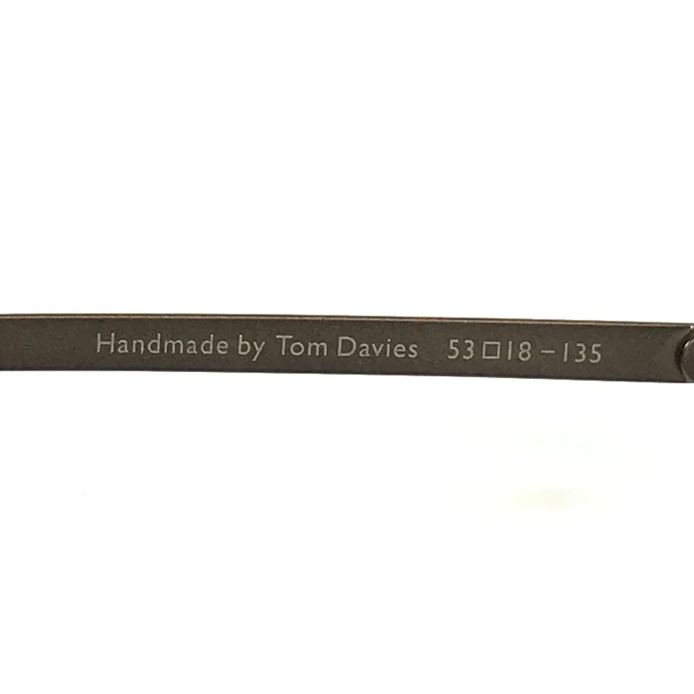 Tom Davies Eyeglasses Frames TD771 Col. 2324 Polished Brown Half Rim 53-18-135